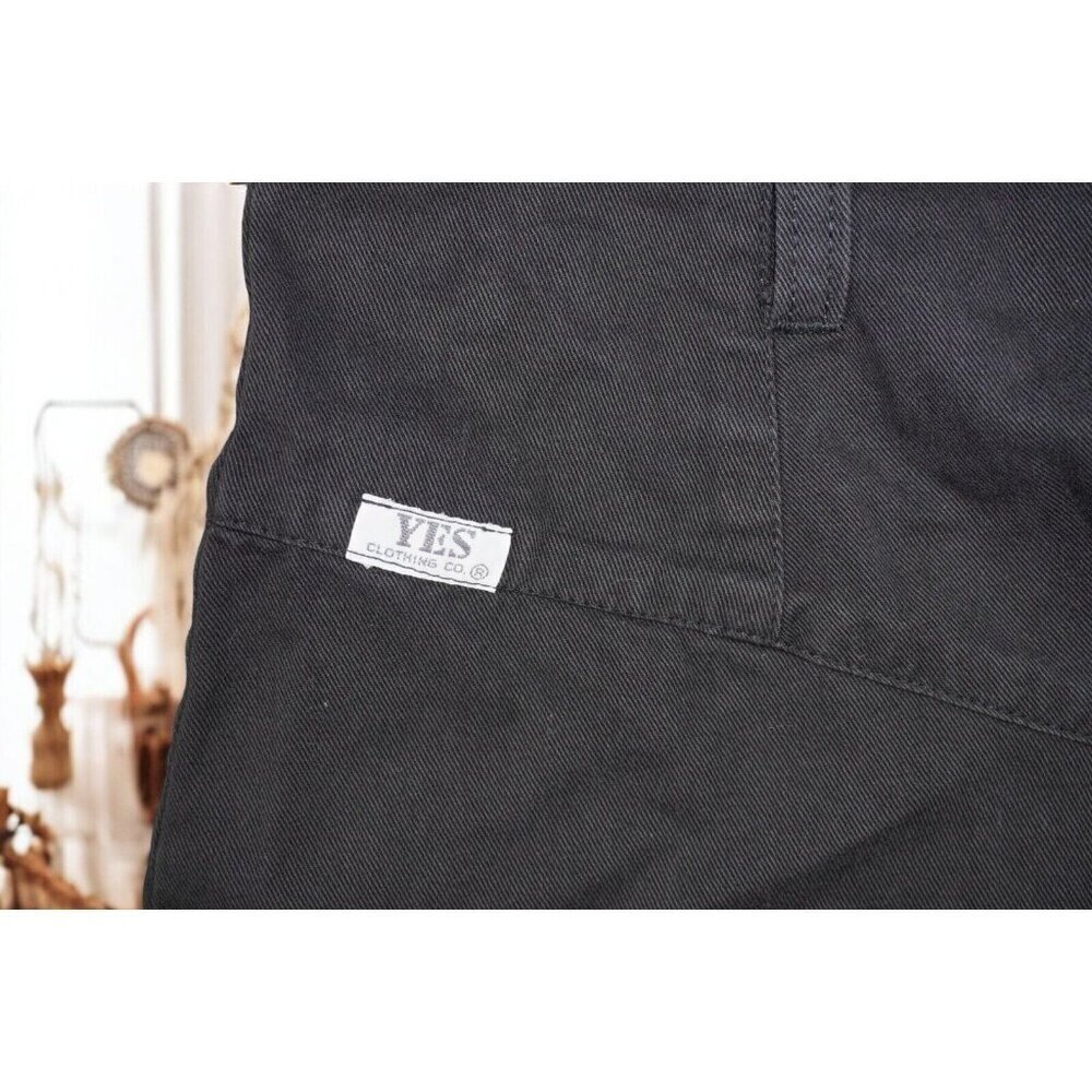 Vintage YES Clothing Co. High-Waisted Black Denim Midi Skirt - Made in USA -9 - Picture 7 of 13